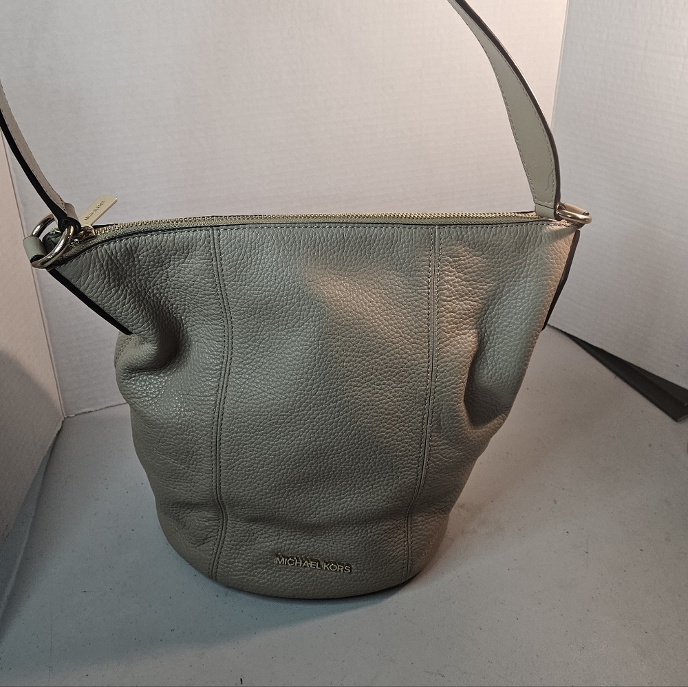 Michael Kors Taupe Leather Hobo Bag